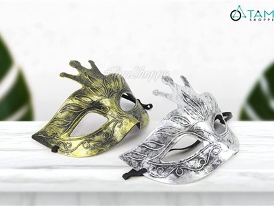 Mặt nạ dạ hội nửa mặt vương miện Vintage HLW-MN-32-2